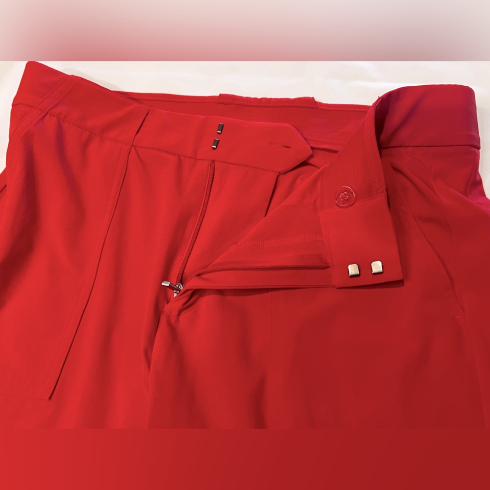 Athletea Tribeca Crop Pant in Red size 6 - Picture 7 of 12
